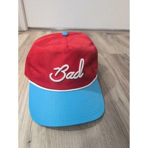 Bad Birdie, "BAD" Rope Hat, Red and‎ Blue, Adjustable Snap Back, Golf Hat
